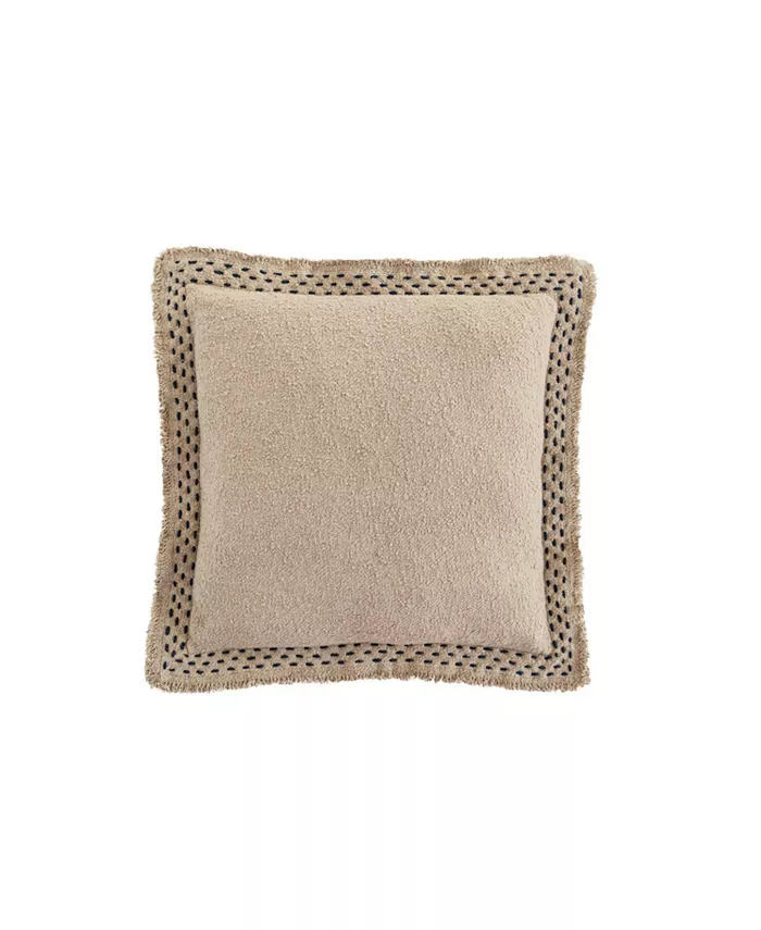 Anaya Home Hand Quilted Border Down Alternative Pillow - Intensery
