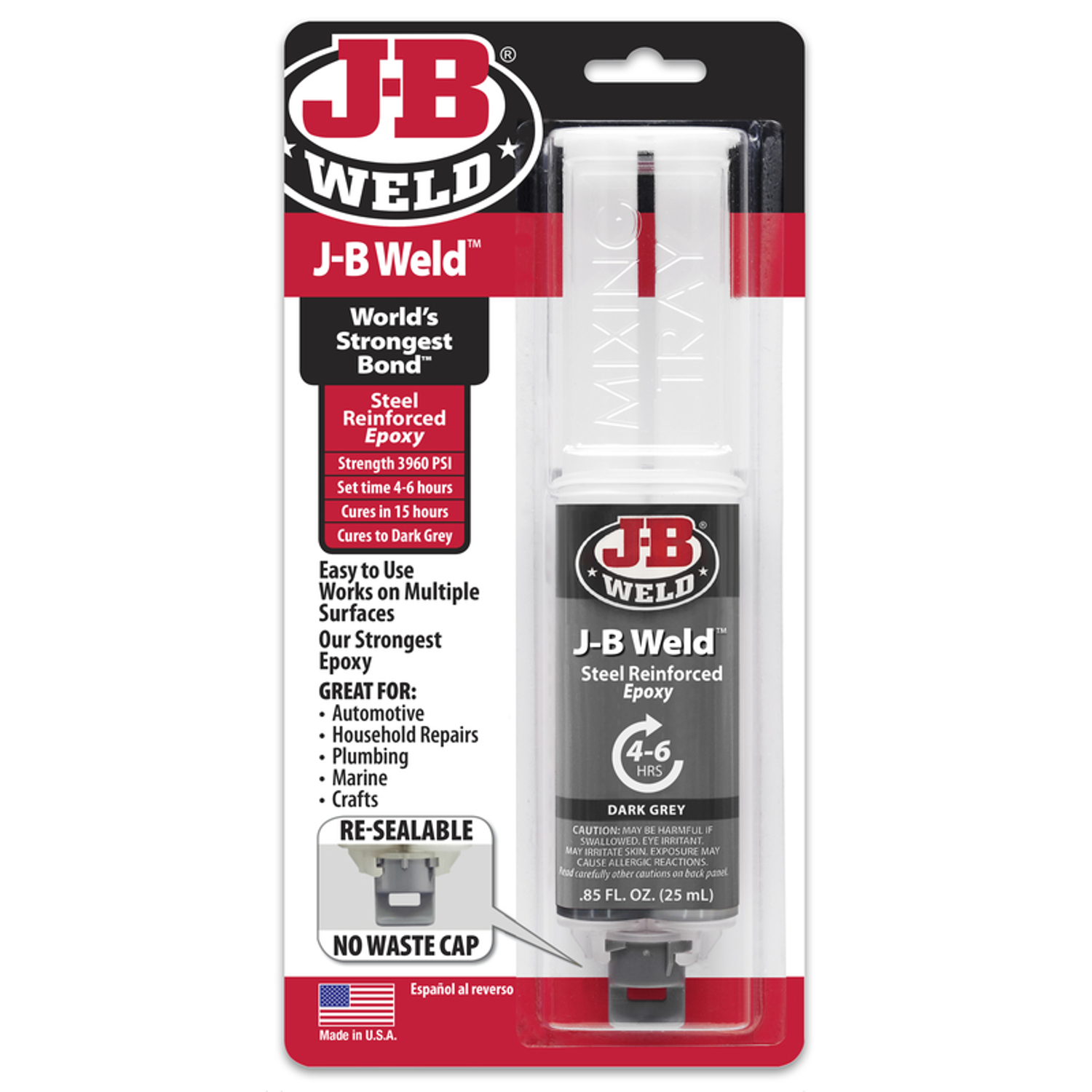 J-B Weld Extra Strength Epoxy Syringes 0.85 oz - Intensery
