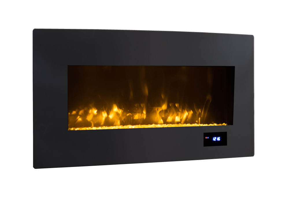 Hearthpro 36 Convex Curved Wall/Stand Fireplace - Intensery