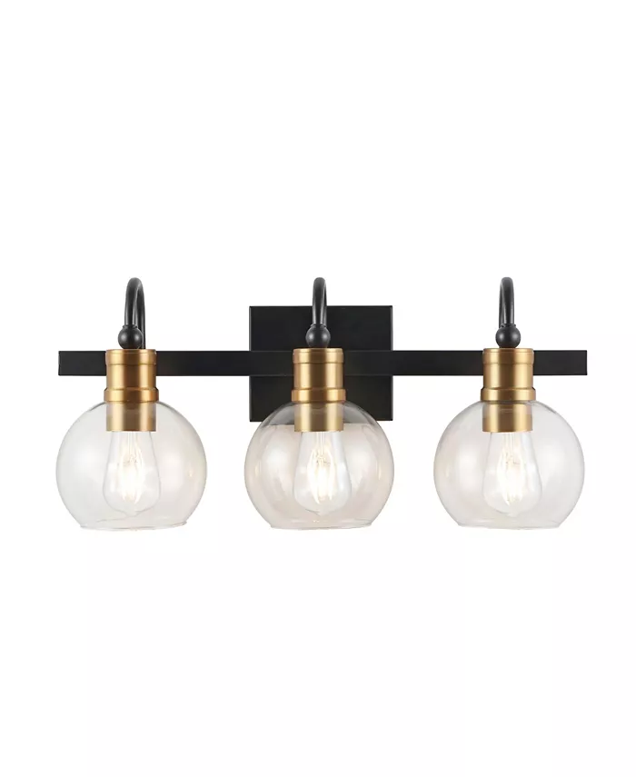 JONATHAN Y Marais 3-Light Rustic Vintage-Inspired LED Vanity Light - Intensery