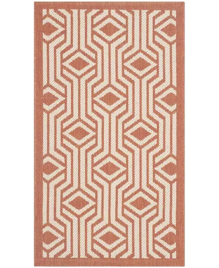 Safavieh Courtyard Beige and Terracotta 2' x 3'7