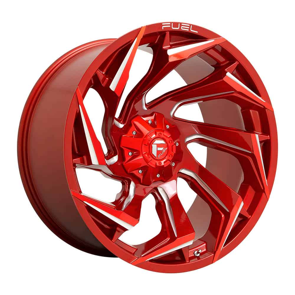 Fuel 1PC D754 REACTION D754 15X8 6X5.5 GL-RED-MIL -18MM - Intensery