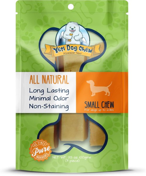 Yeti Dog Chew Small Himalayan Cheese Dog Treats， 3 count - Intensery