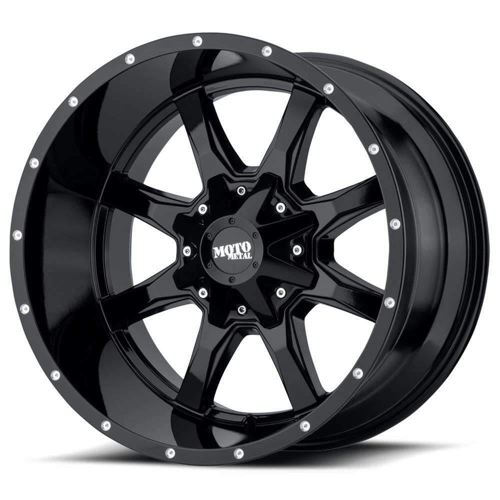 Moto Metal MO970780863A00US Moto Metal Series MO970 Gloss Black Milled Wheels - Intensery