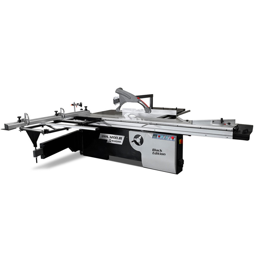 Maksiwa Sliding Panel Saw 5HP with Tilting Blade and Scoring Blade - Intensery