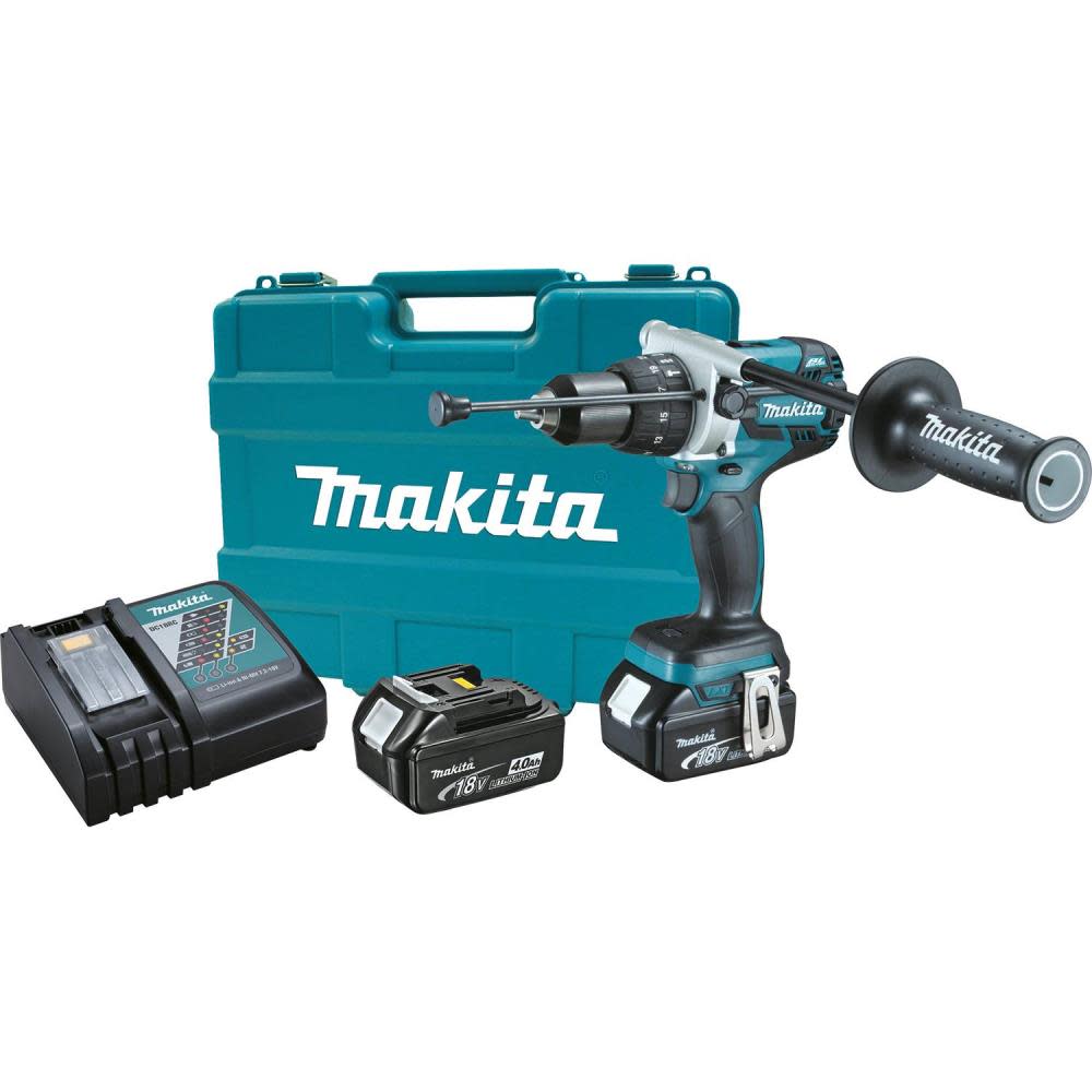Makita 18 Volt LXT Lithium-Ion Brushless 1/2 In. Cordless Hammer Driver-Drill Kit XPH07M from Makita - Intensery