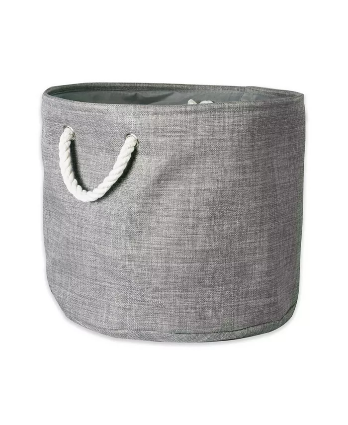 Design Imports Polyester Bin Variegated Round Medium - Intensery