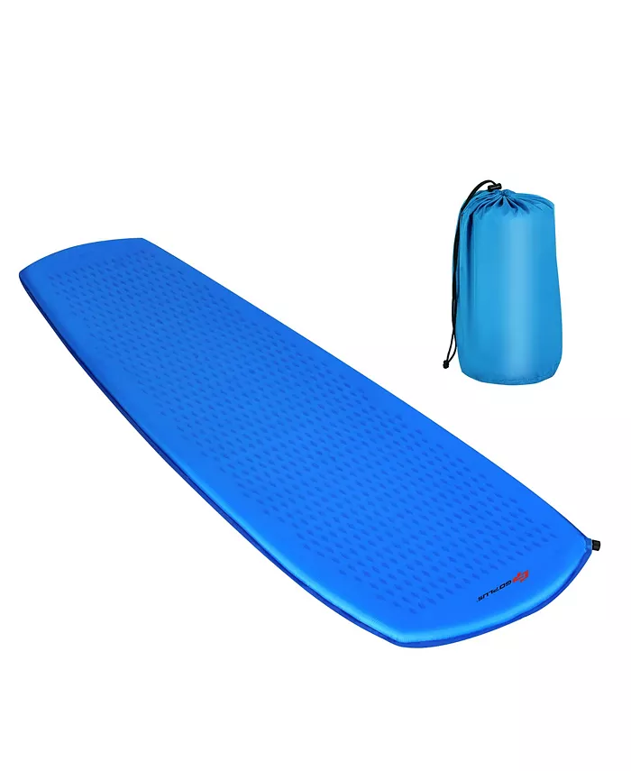 Costway Inflatable Sleeping Pad， Self Inflating Camping Mattress - Intensery