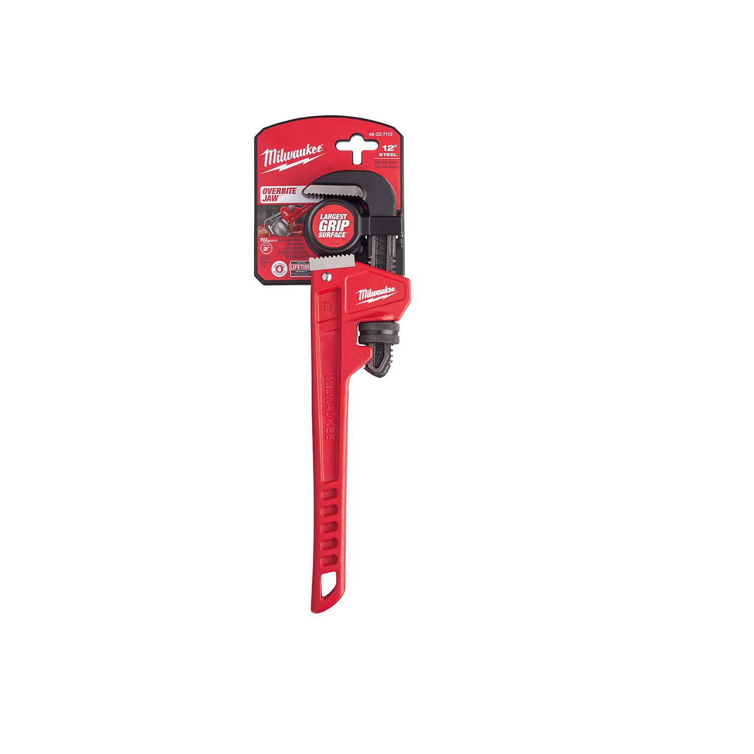 Milwaukee 2 in. Pipe Wrench Black/Red 1 pc - Intensery