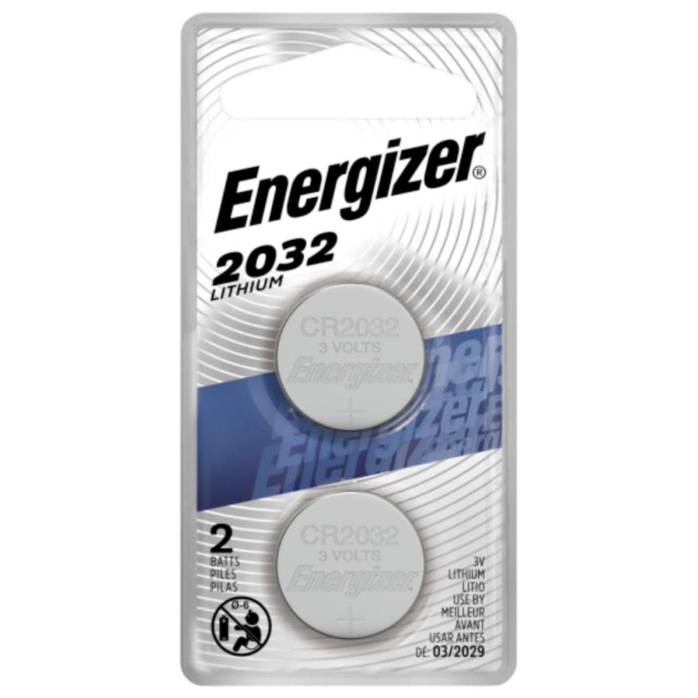 2032 Lithium Coin Battery， 2-Pack - Intensery