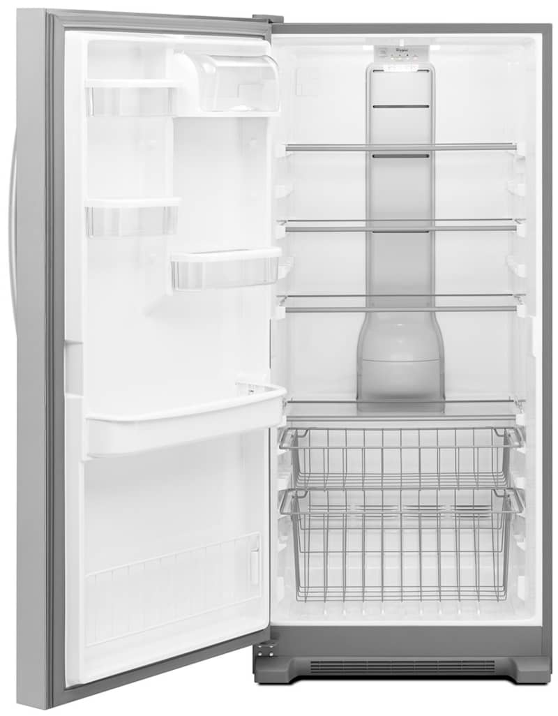 Whirlpool 18 Cu. Ft. SideKicks Stainless Steel All-Freezer With Fast Freeze - Intensery