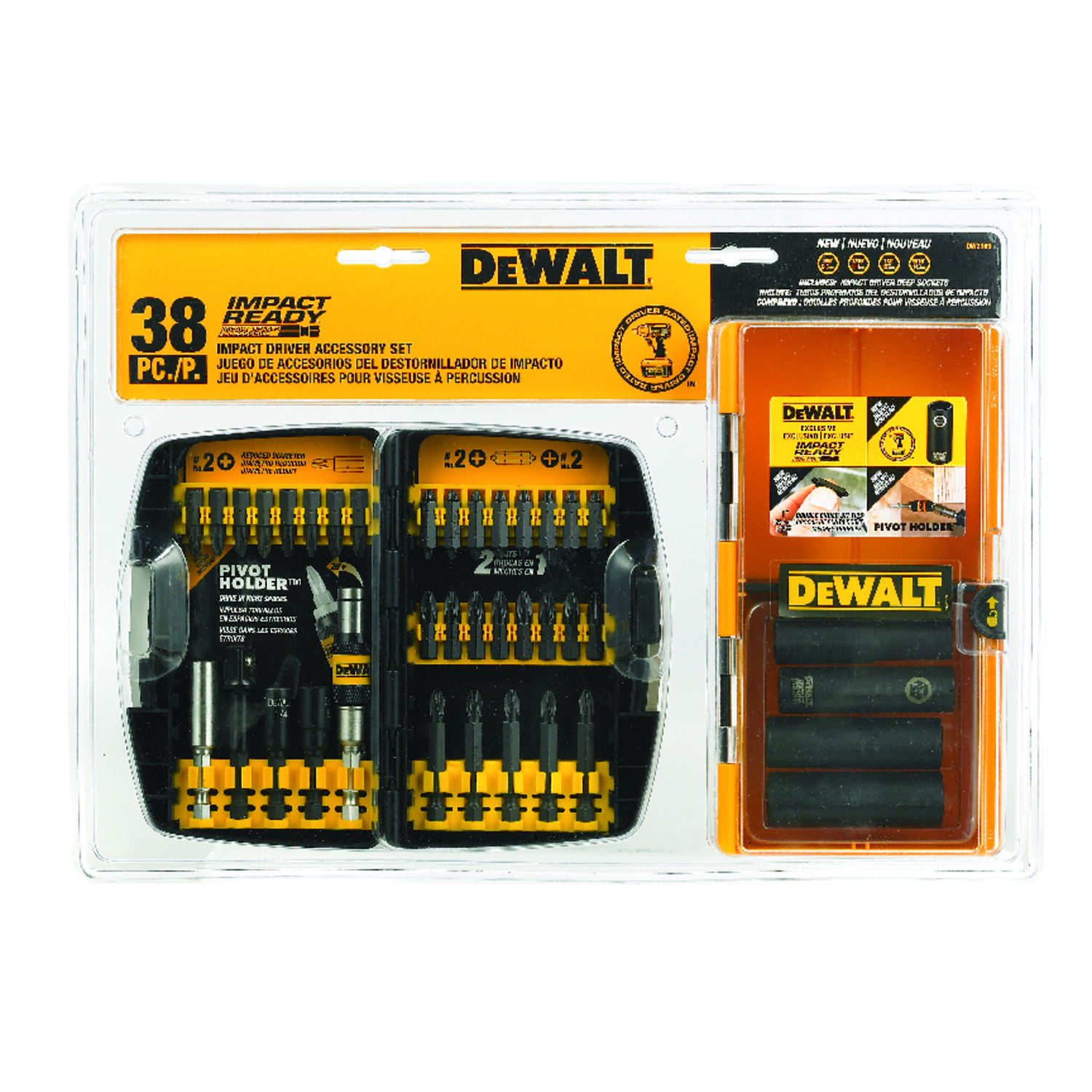 DeWalt Impact Ready Screwdriver Bit Set 38 pc - Intensery
