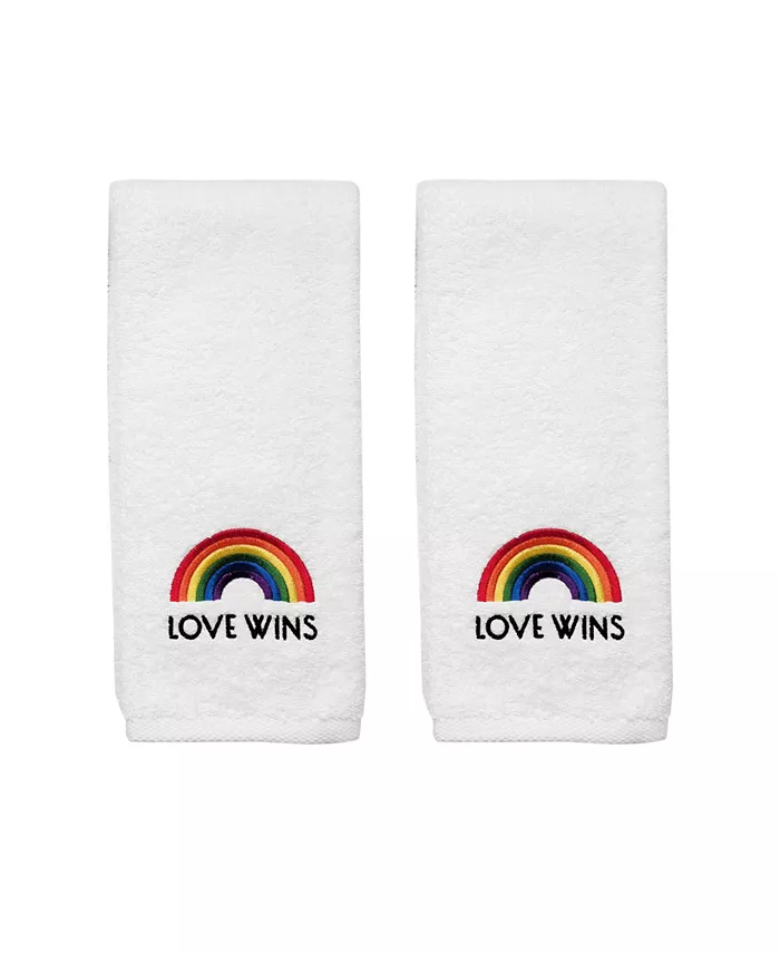 Avanti Love Wins Hand Towel Set， 2 Piece - Intensery