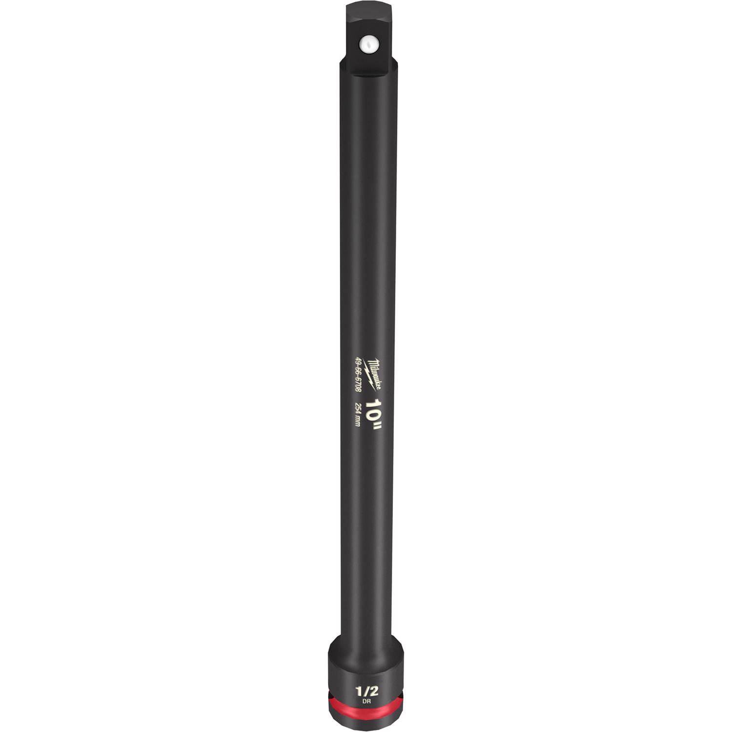 Milwaukee Shockwave 10 in. X 1/2 in. drive SAE 6 Point Impact Extension 1 pc - Intensery