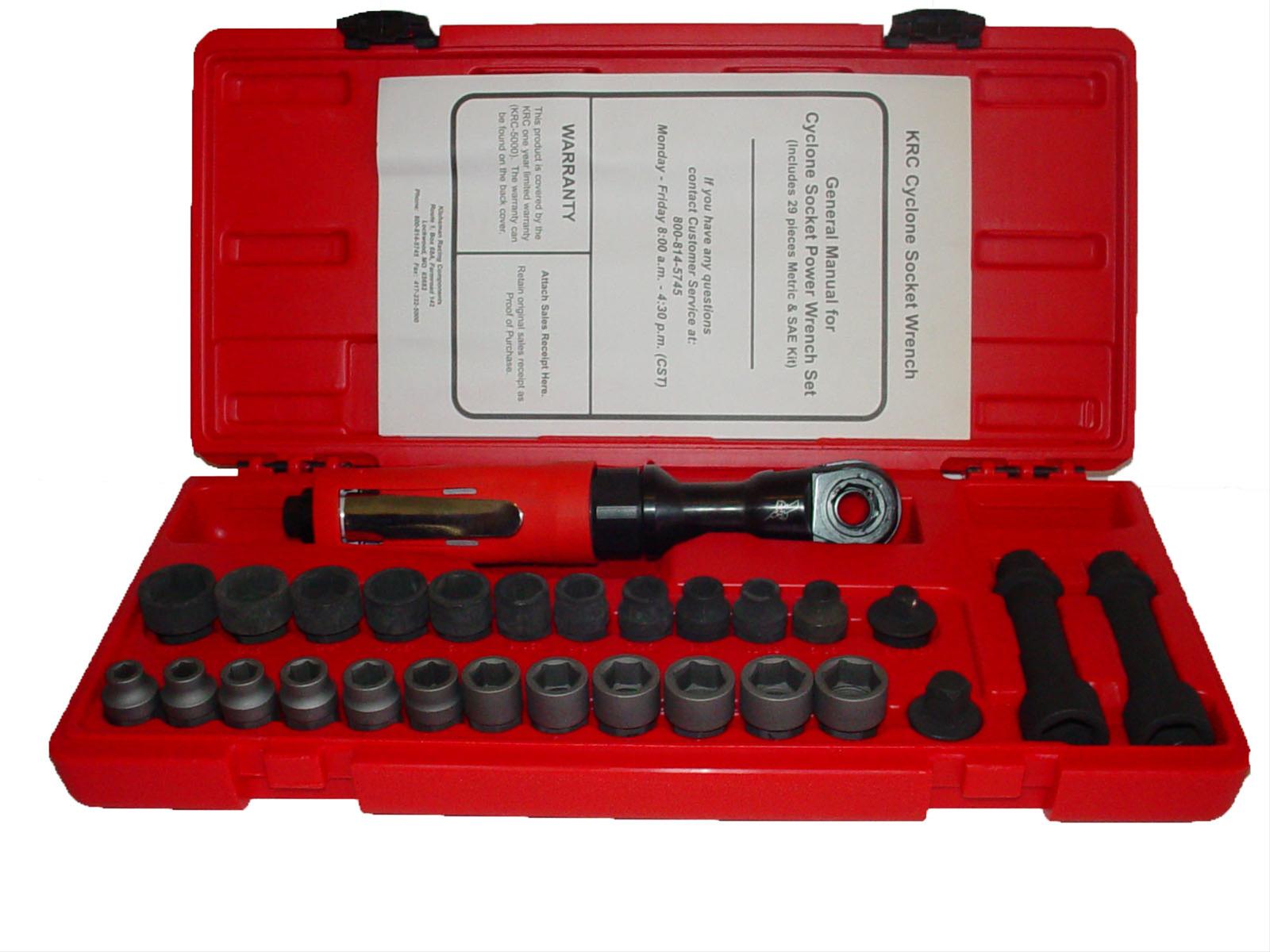 Kluhsman Racing Components KRC-5000 KRC Racing Cyclone Power Socket Wrench Kits - Intensery
