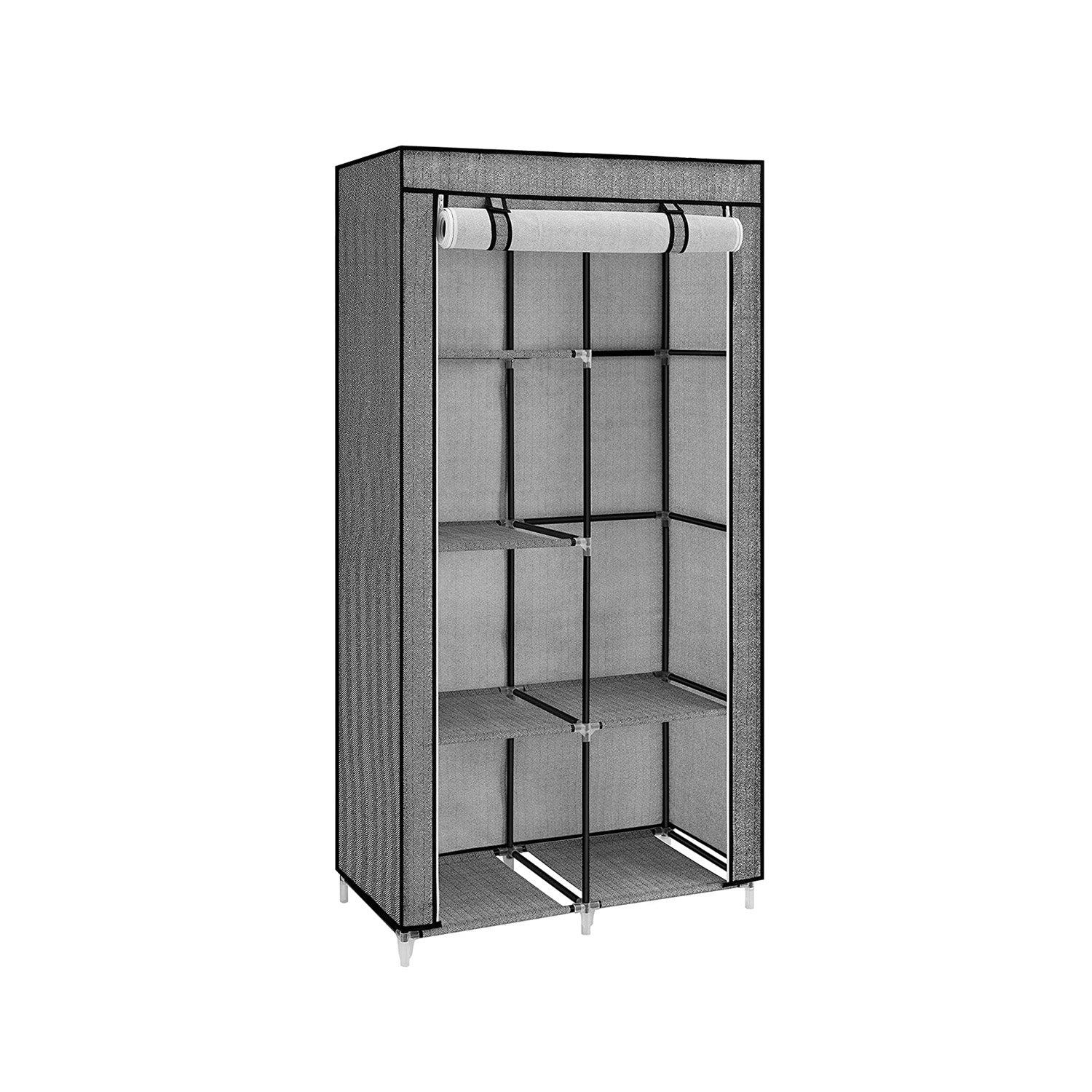 SONGMICS Portable Closet 34.6 x 17.7 x 66.1 InchesGrey - Intensery