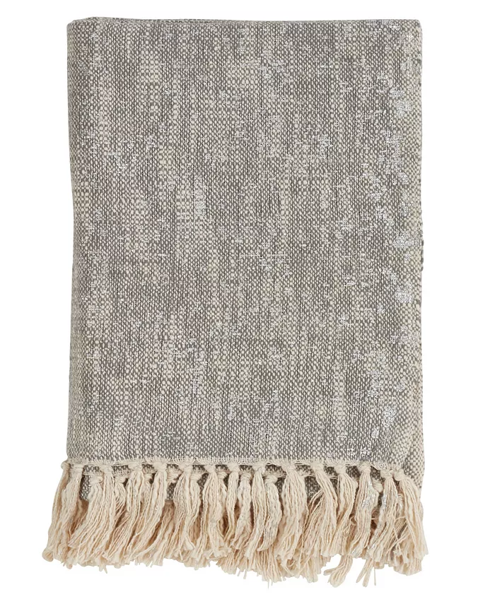 Saro Lifestyle Foil Design Throw - Intensery