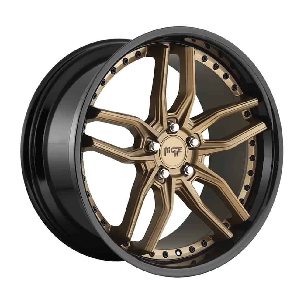 Niche 1PC M195 METHOS M195 20X9 5X112 MT-BRNZ-BBR 27MM - Intensery