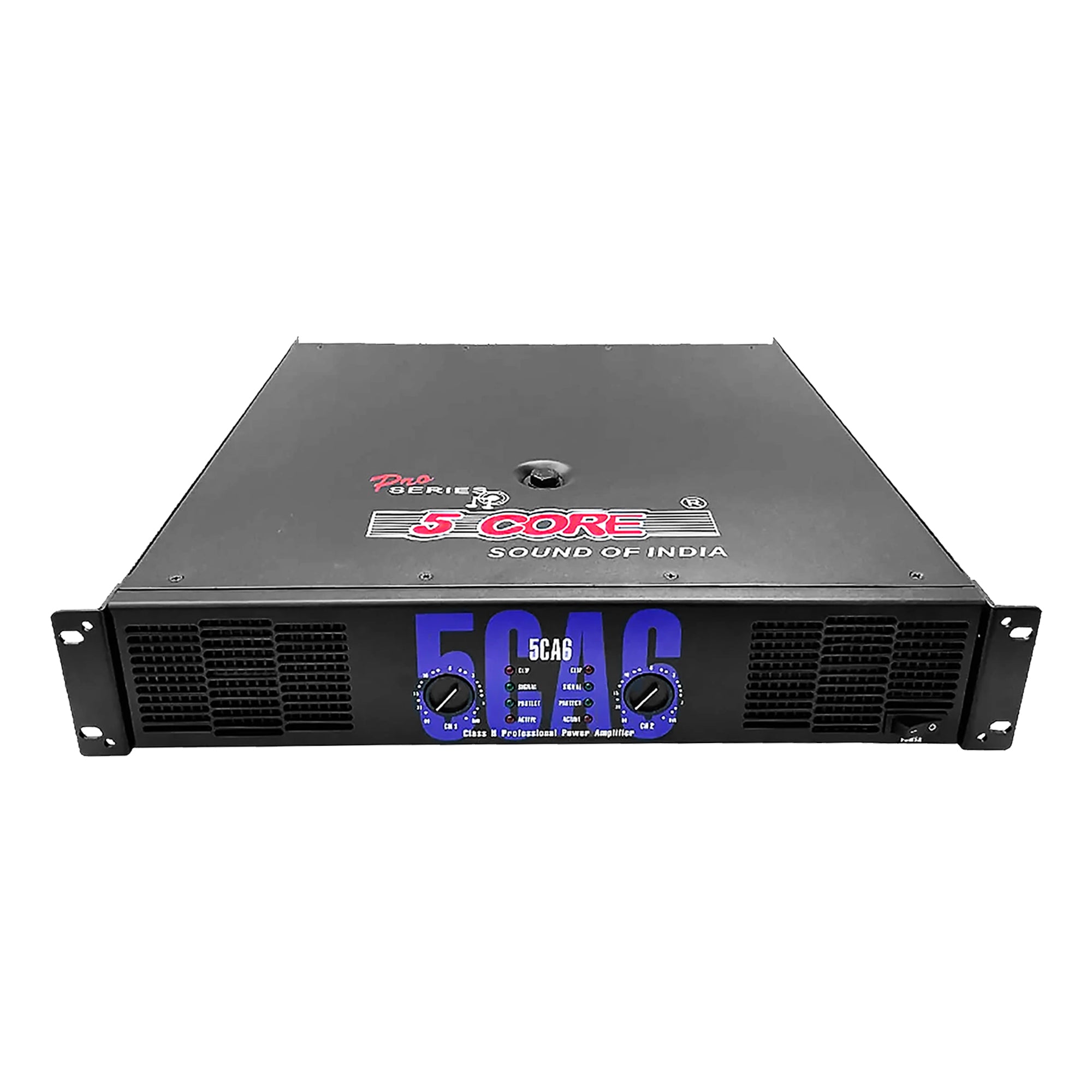 5 Core 900 Watt Peak 2 Channel Power Amplifier Pro/DJ Amp| Amplifier for Music Enthusiasts and DJ and Professional| Efficient Air Cooling - CA 6 - Intensery