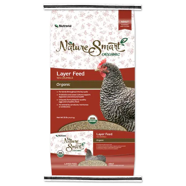 Nutrena Nature Smart 35 lb Organic Adult Chicken Layer Crumbles - Intensery