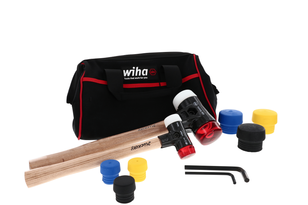 Wiha Split Head Mallet 14pc Set in Tool Bag - Intensery