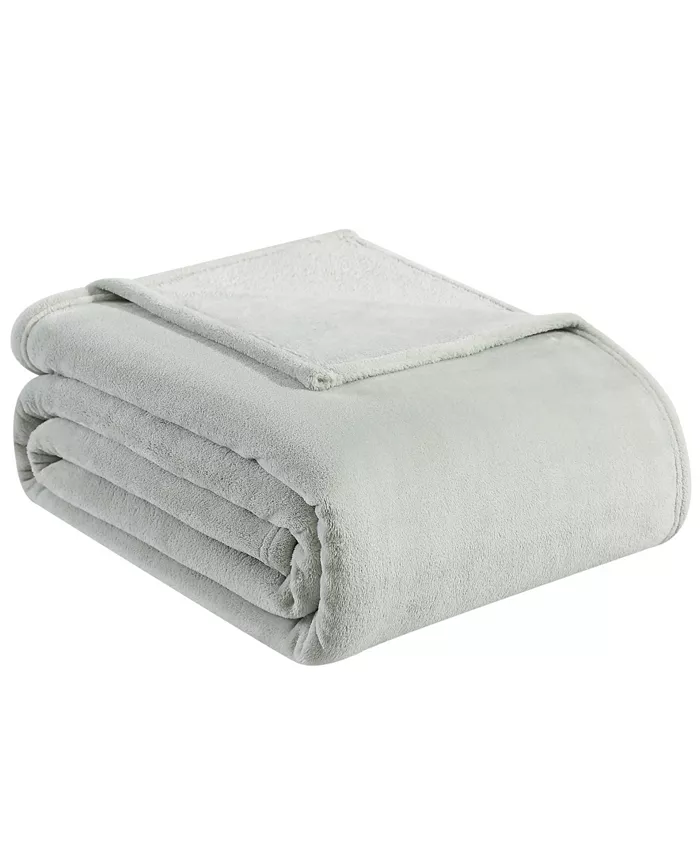 Tommy Bahama Home Tommy Bahama Solid Ultra Soft Plush Fleece Blanket， Twin - Intensery