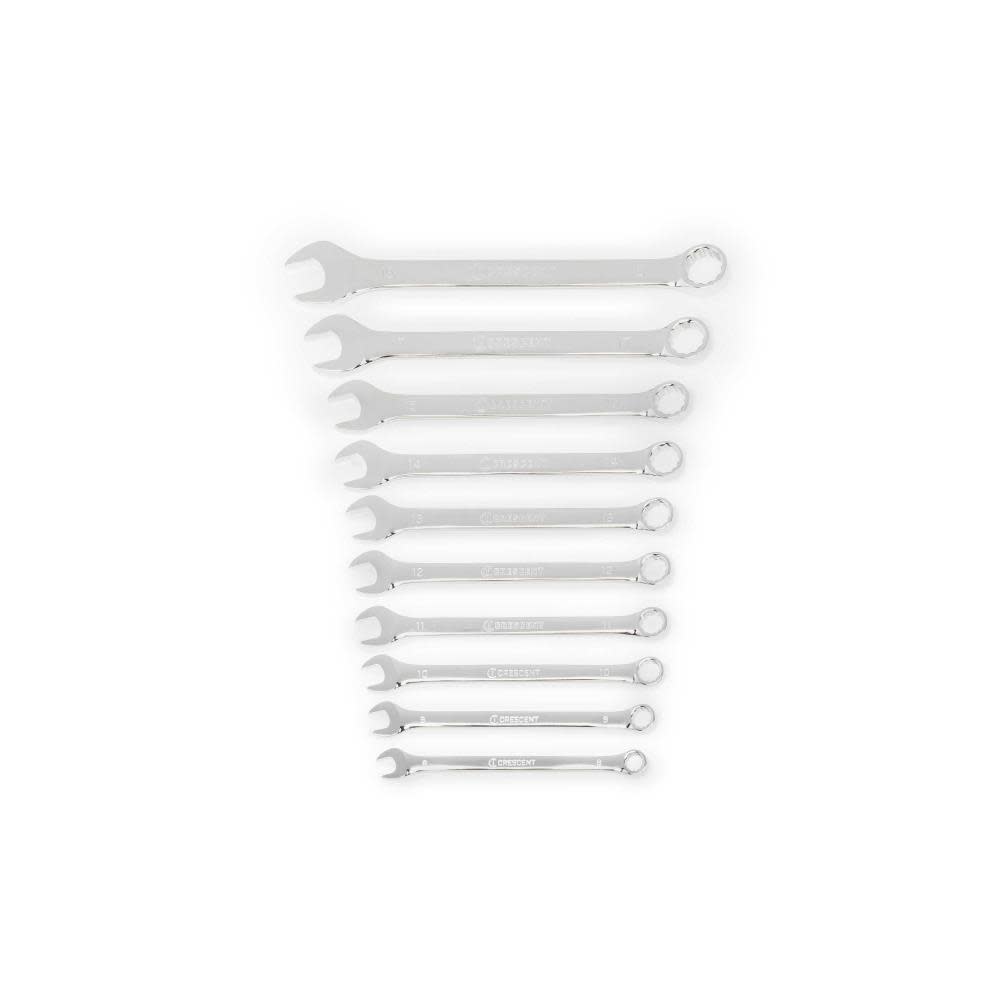 CRESCENT Metric Combination Wrench Set 12 Point 10pc - Intensery