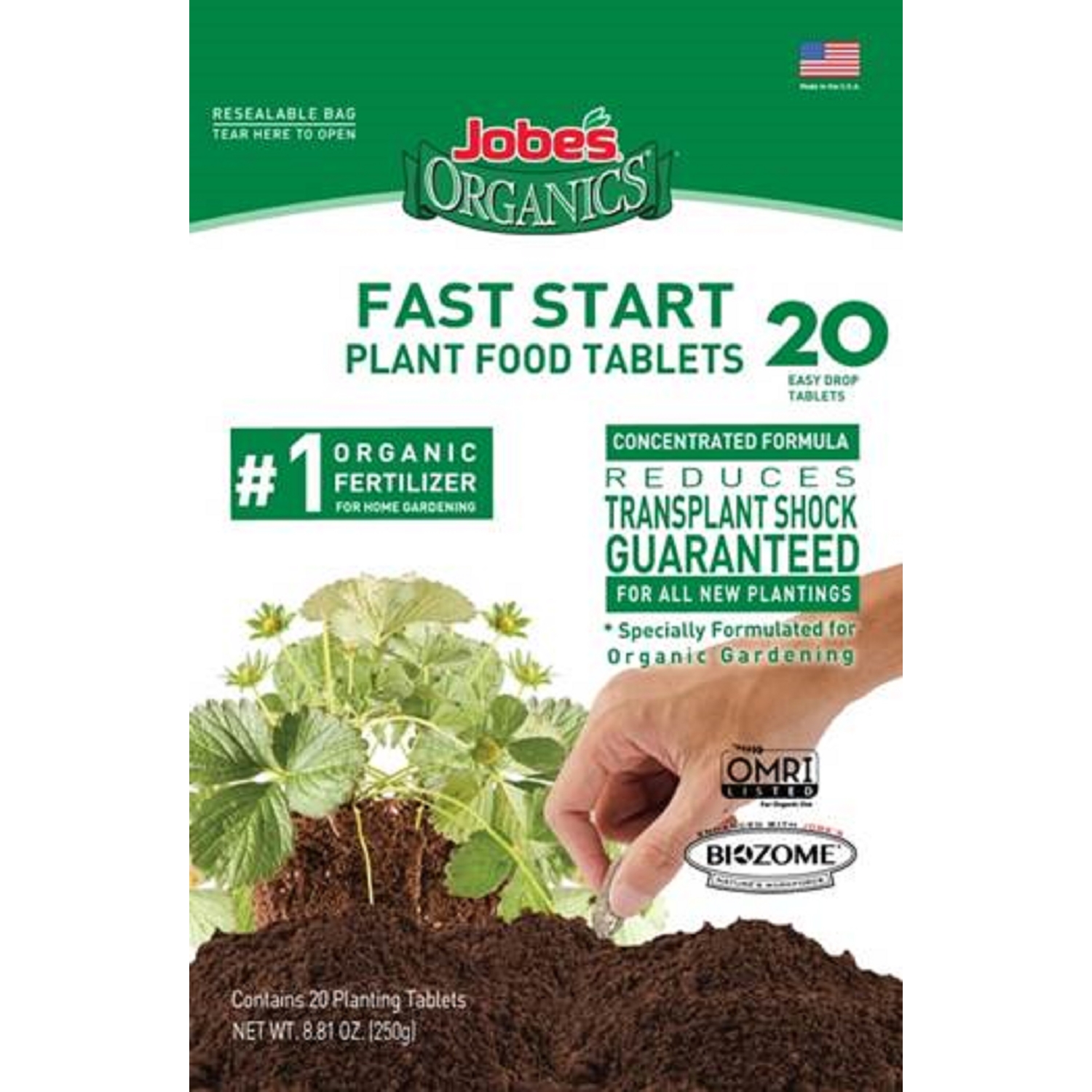 Jobe\u0027s Organic Tablets Plant Food 20 pk - Intensery