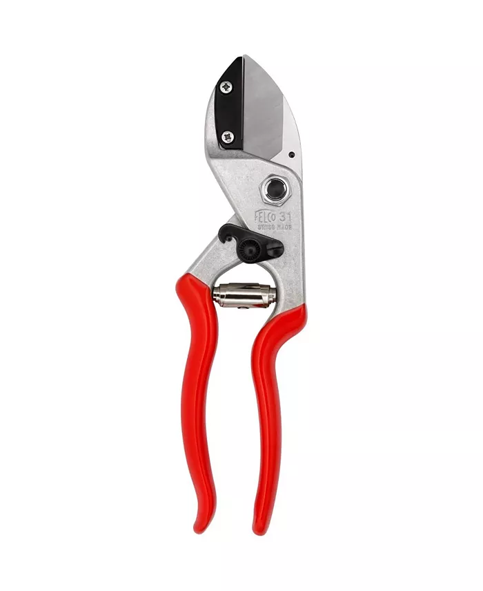 Felco F-31 One-Handed Ergonomic Steel Anvil Pruning Shears - Intensery
