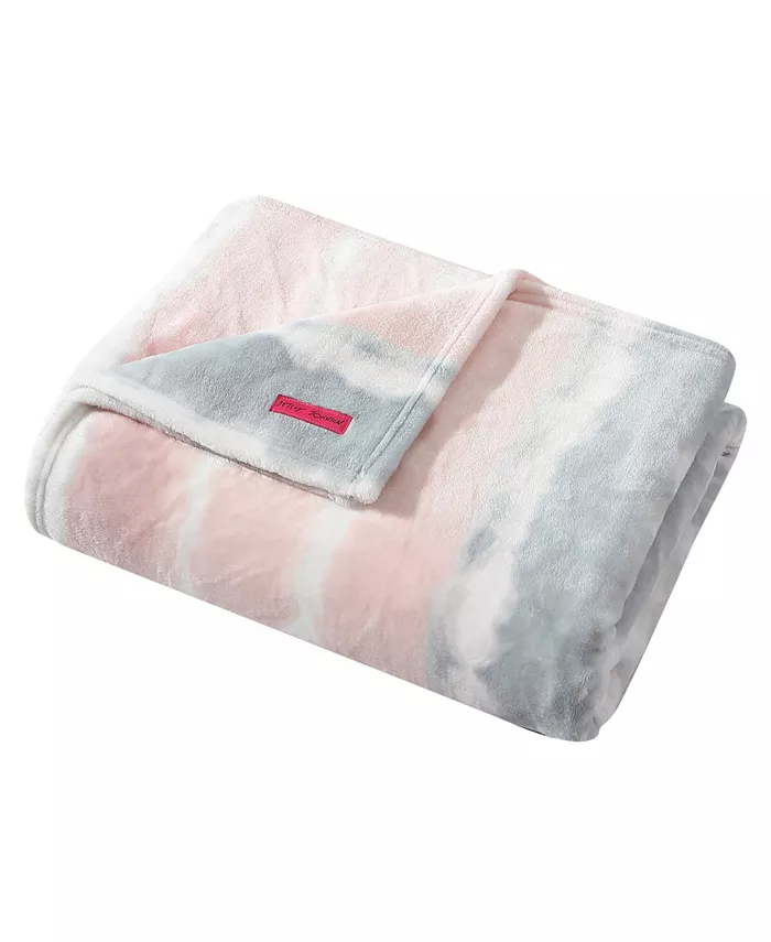 Betsey Johnson Tie Dye Cloud Ultra Soft Plush Fleece Blanket， King - Intensery