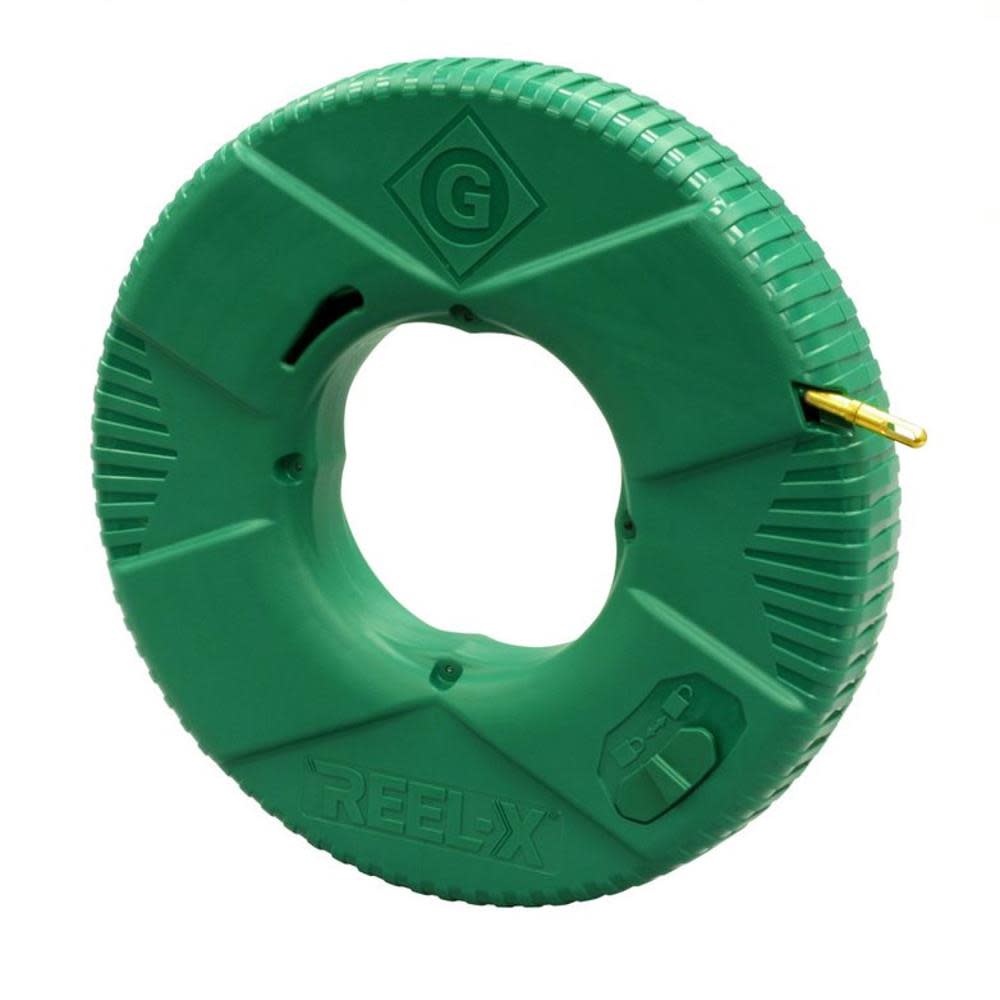 Greenlee Reel-X Fiberglass Non-Conductive Fish Tape， 50and#8242; - Intensery