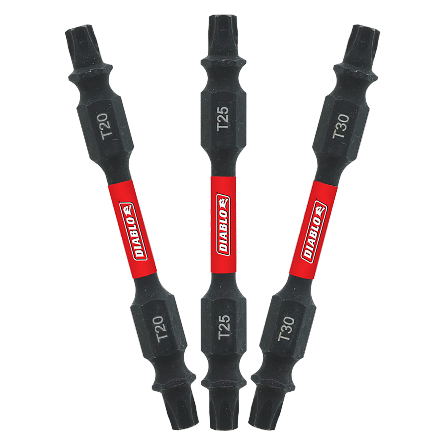Diablo Torx 2-1/2 in. L Double-Ended Screwdriver Bit Set Black Oxide 3 pc - Intensery