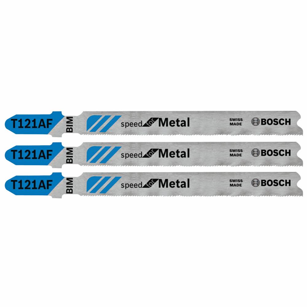 Bosch Jig Saw Blades 3pc 3 5/8 21 TPI Speed for Metal T Shank - Intensery