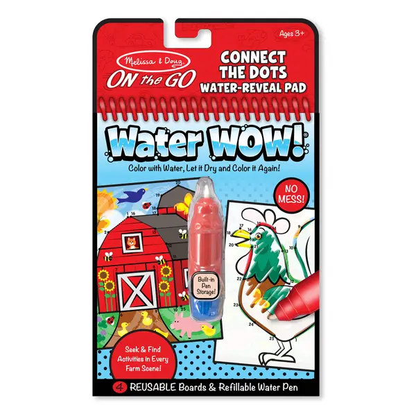 Melissa and Doug Water Wow Farm Connect the Dots Coloring Book - Intensery