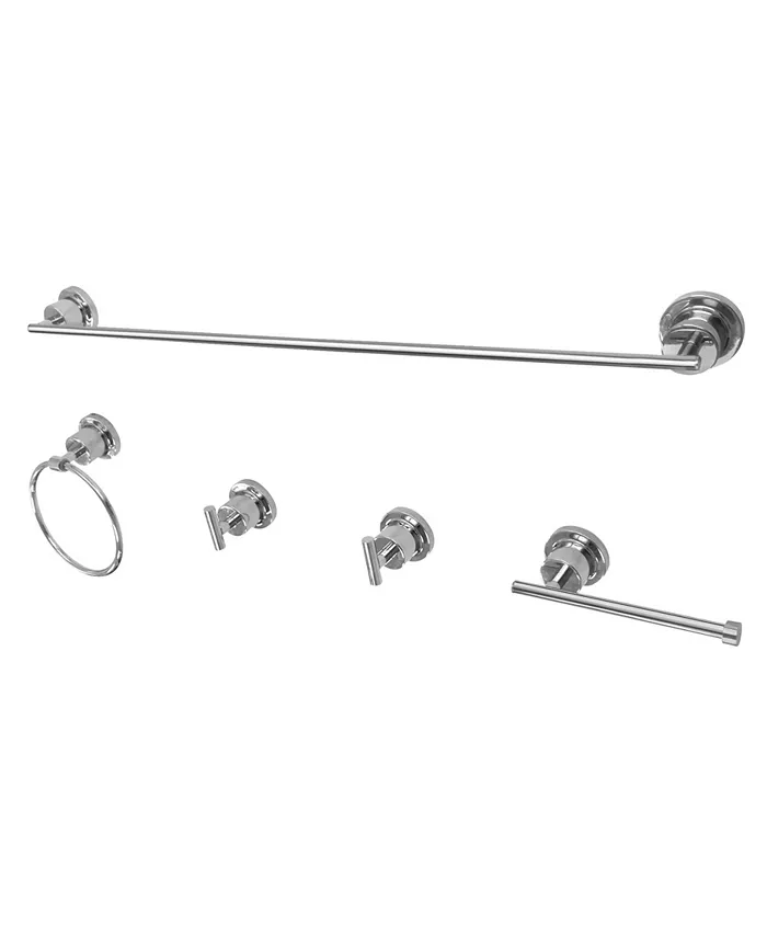 Kingston Brass 5-Pc. Bathroom Accessory Set in Polished Chrome - Intensery