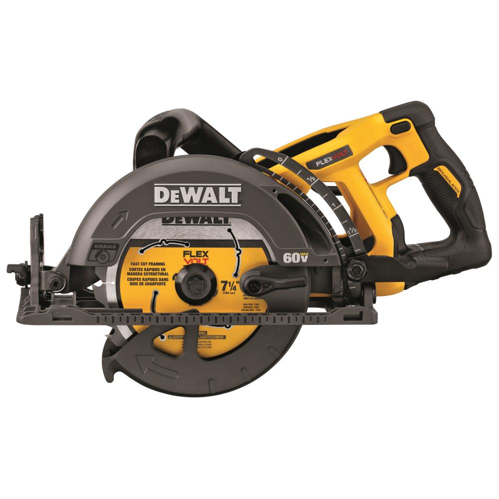 DEWALT FLEXVOLT 60V MAX* 7-1/4 Worm Drive Style Saw (Bare) DCS577B from DEWALT - Intensery
