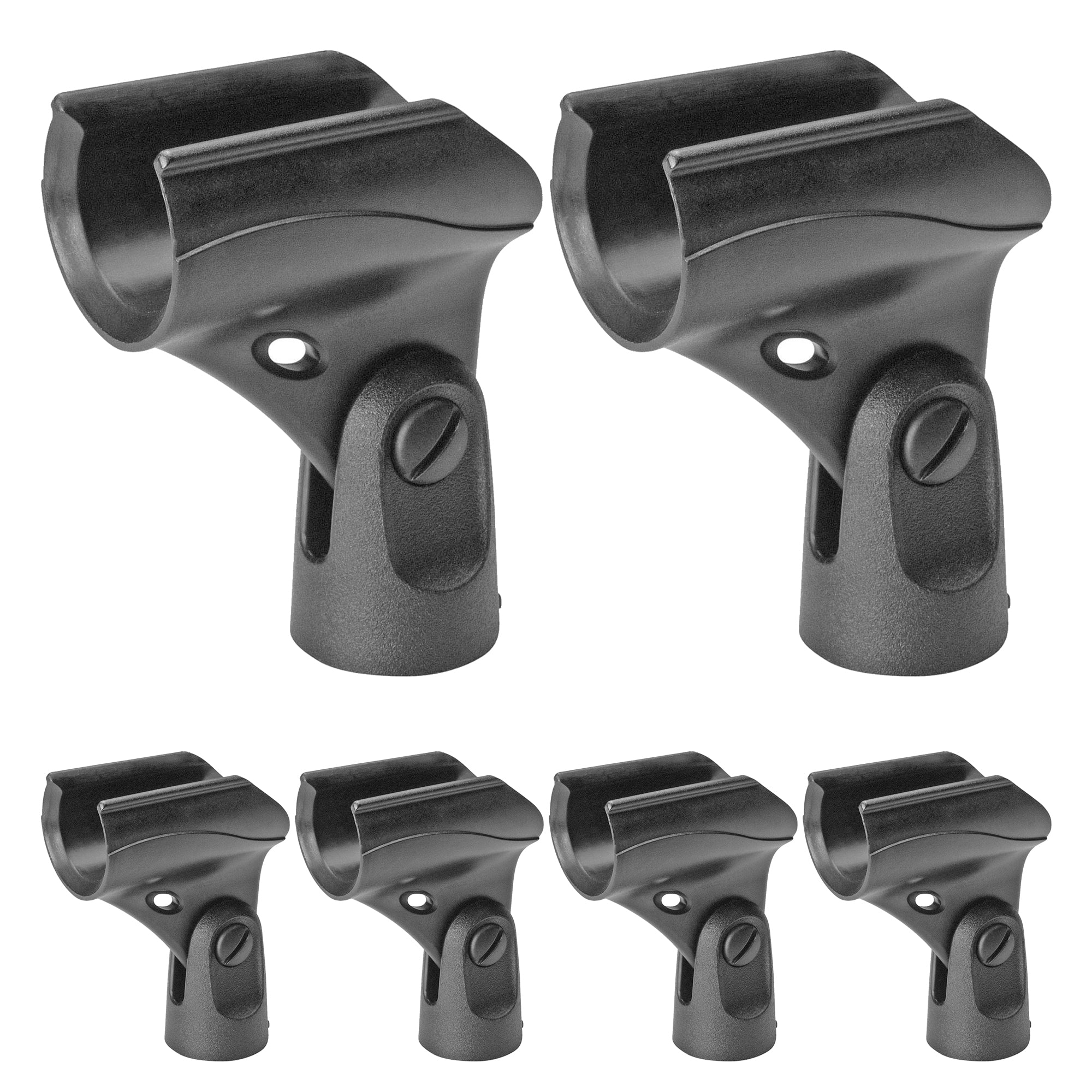 5 Core 6 Pieces Black Universal Nut Adapter Microphone Clip Clamp Holder For All Mic stand MC 05 6PCS - Intensery