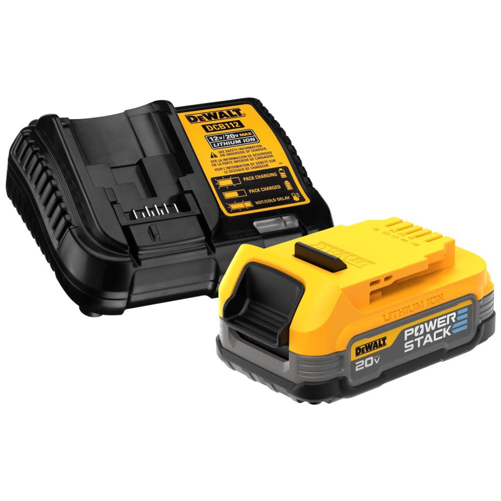 DEWALT POWERSTACK 20V MAX Compact Battery Charger Starter Kit DCBP034C from DEWALT - Intensery