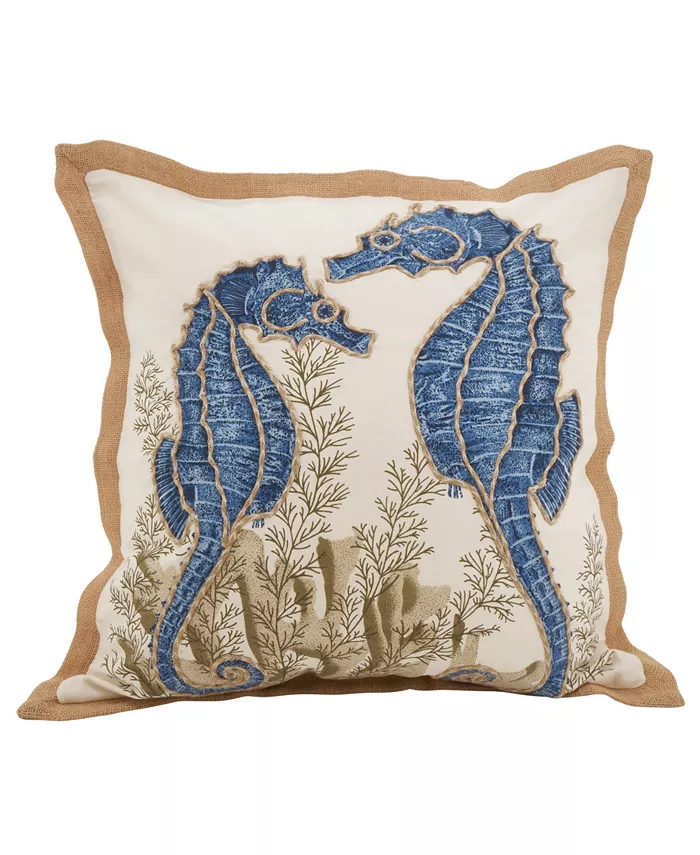 Saro Lifestyle Seahorse Decorative Pillow， 20