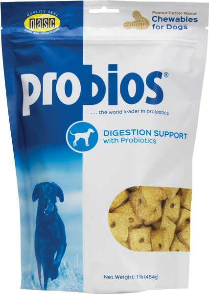 Probios Digestion Support Peanut Butter Flavor Dog Treats - Intensery