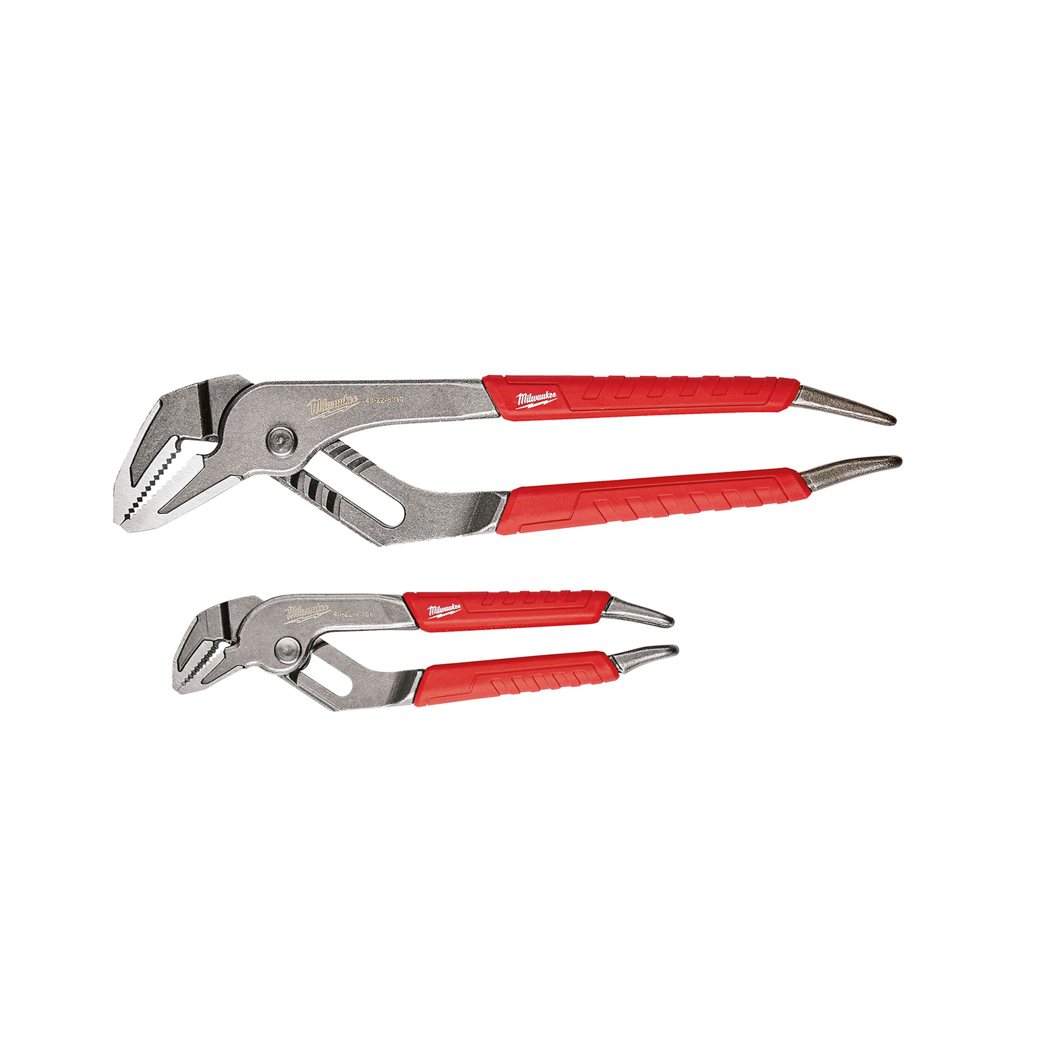 Milwaukee Ream \u0026 Punch 2 pc Forged Alloy Steel Straight Jaw Pliers Set - Intensery