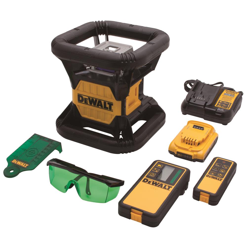 DEWALT 20 V MAX* Tough Green Rotary Laser DW079LG from DEWALT - Intensery