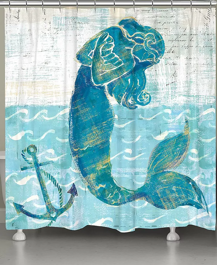 Laural Home Mermaid of the Seven Seas Shower Curtain - Intensery