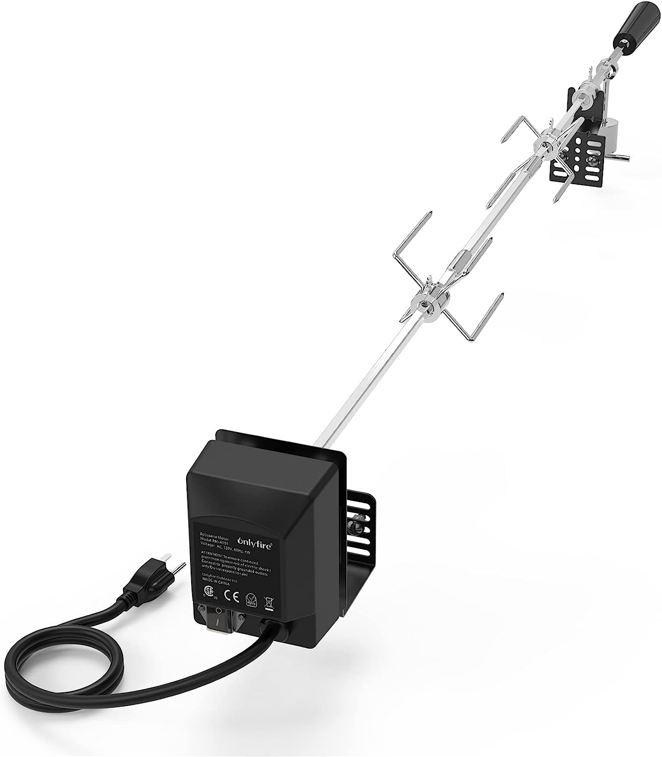 Rotisserie Kit BBQ Grilling Accessory Kit for Most 2 to 4 Burners Gas Grills - Intensery
