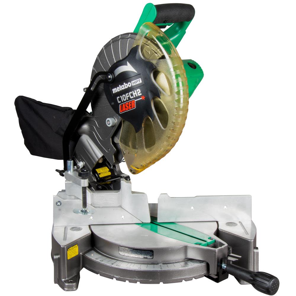 metaboHPT Compound Miter Saw 10 with Laser Marker C10FCH2SM - Intensery