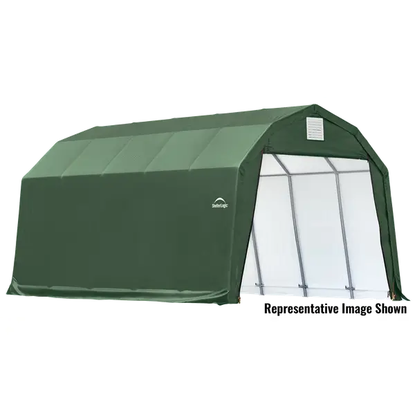 ShelterLogic 12'x20'x11' Green Barn Style Garage - Intensery