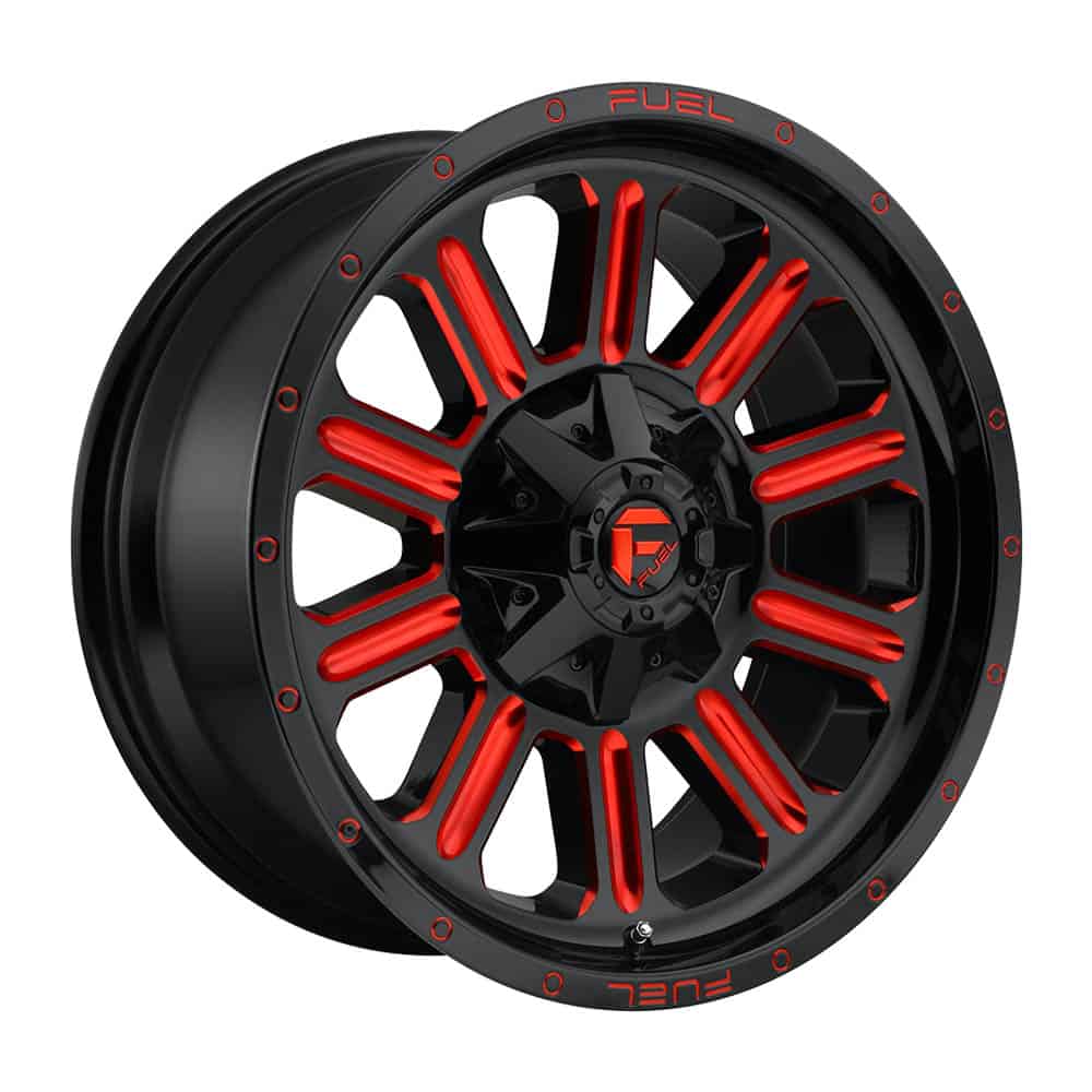 Fuel 1PC D621 HARDLINE D621 15X8 5X5.5 GL-BLK-RTTC -18MM - Intensery