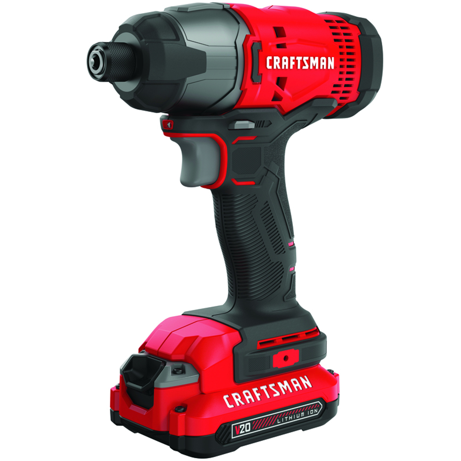 Craftsman V20 1/4 in. Cordless Brushed Impact Driver Kit (Battery \u0026 Charger) - Intensery