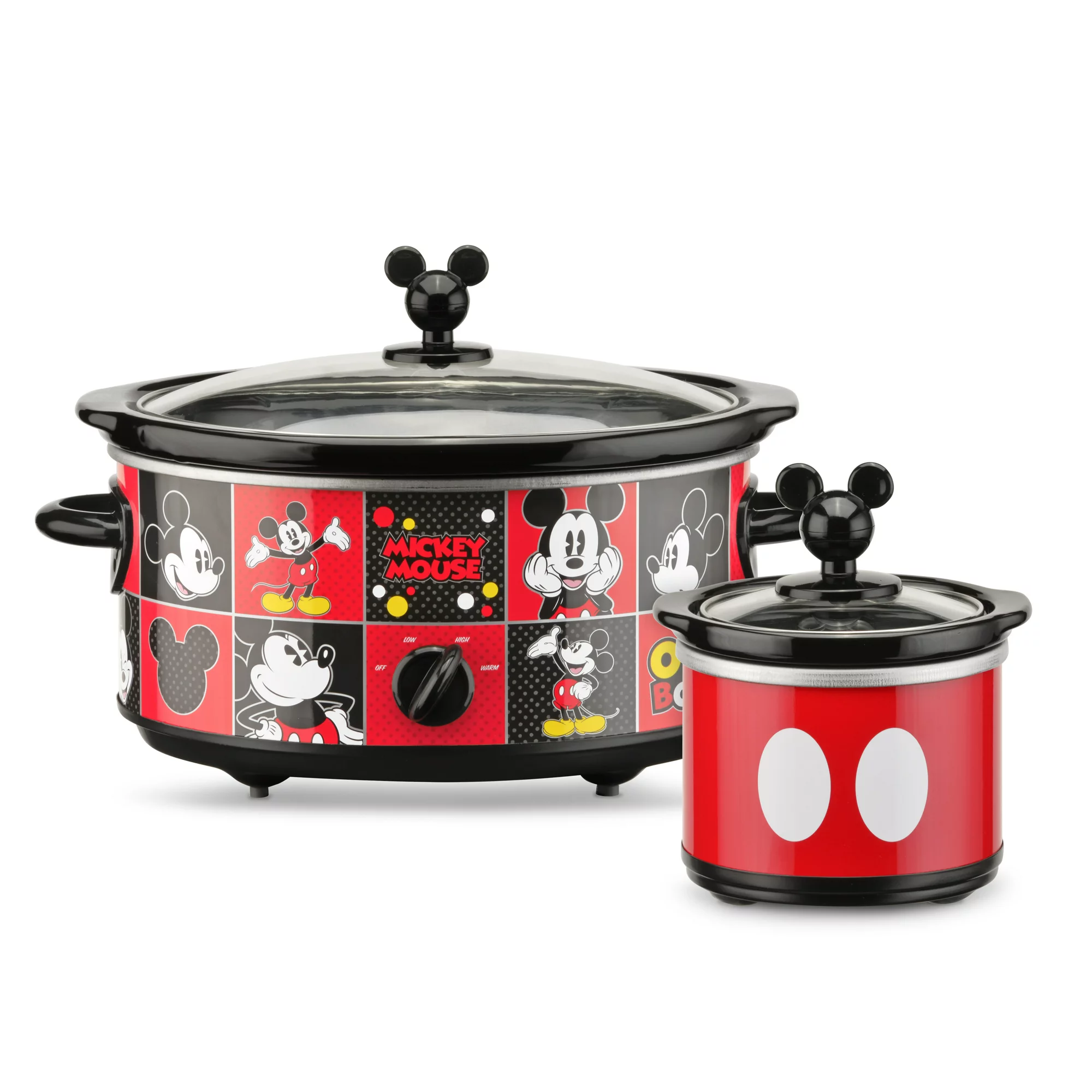 Disney Mickey Mouse 5-Quart Slow Cooker with 20-Ounce Dipper - Intensery