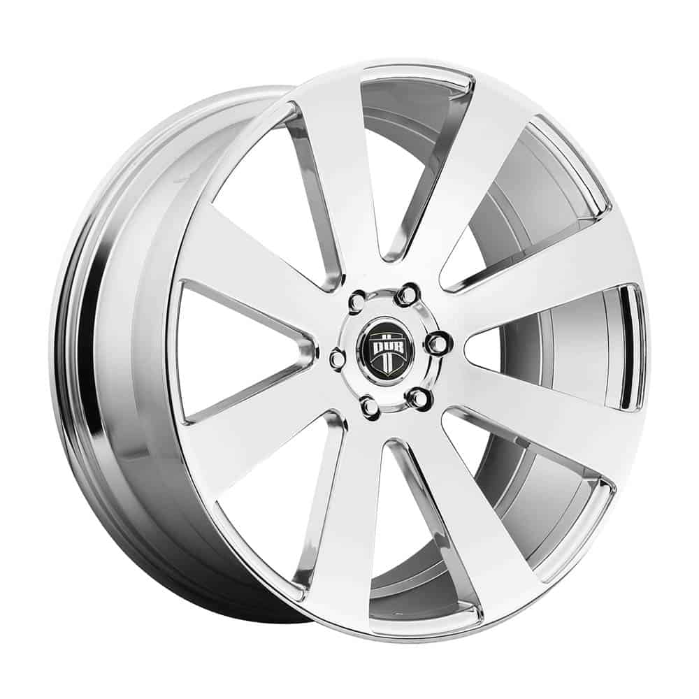 DUB 1PC S131 8-BALL S131 24X10 6X5.5 CHR-PLATED 20MM - Intensery